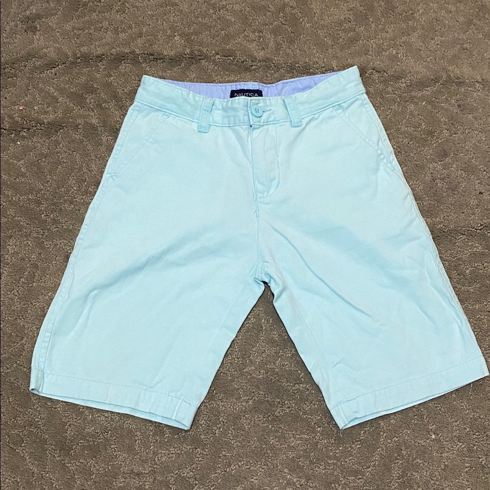 Nautica Boy’s Aqua Flat Front Shorts